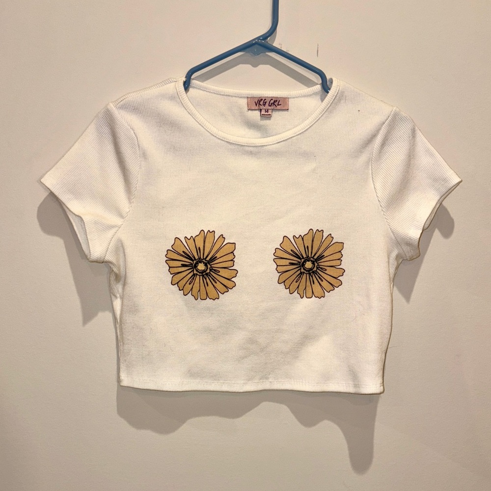 White Crop Top